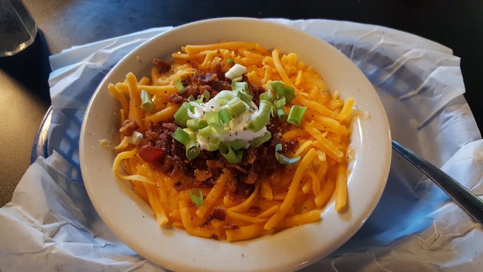 Comfort-food restaurant space with a historic, trendy feel.
