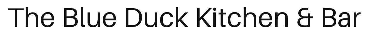 The Blue Duck Kitchen & Bar